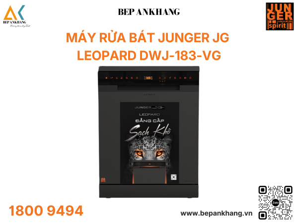 Máy rửa bát Junger JG Leopard DWJ-183-VG